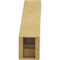 Ekena Millwork 5-inch W x 16-inch D x 16-inch H Pescadero Rough Cedar Woodgrain TimberThane Knee Brace, Primed BRCUR05X16X16PECRCPR - alternate 2